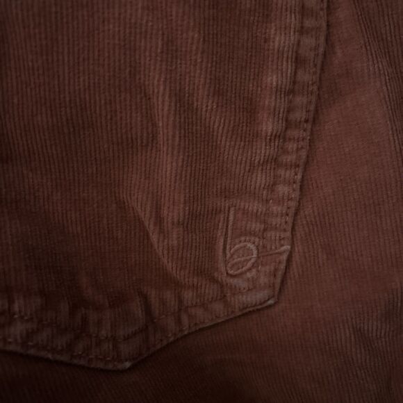 Bebe Corduroy Skinny Womens Jean Pants Salmon Pink Preowned Size 27 Made In USA - Picture 9 of 11